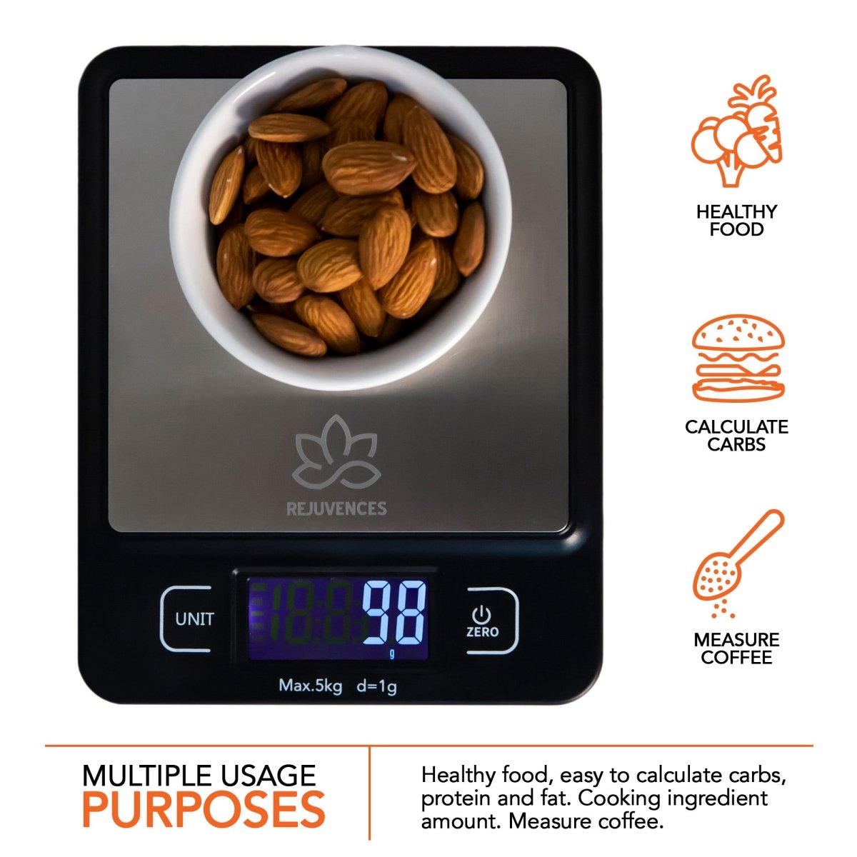 Rejuvences Kitchen Scale - Rejuvences