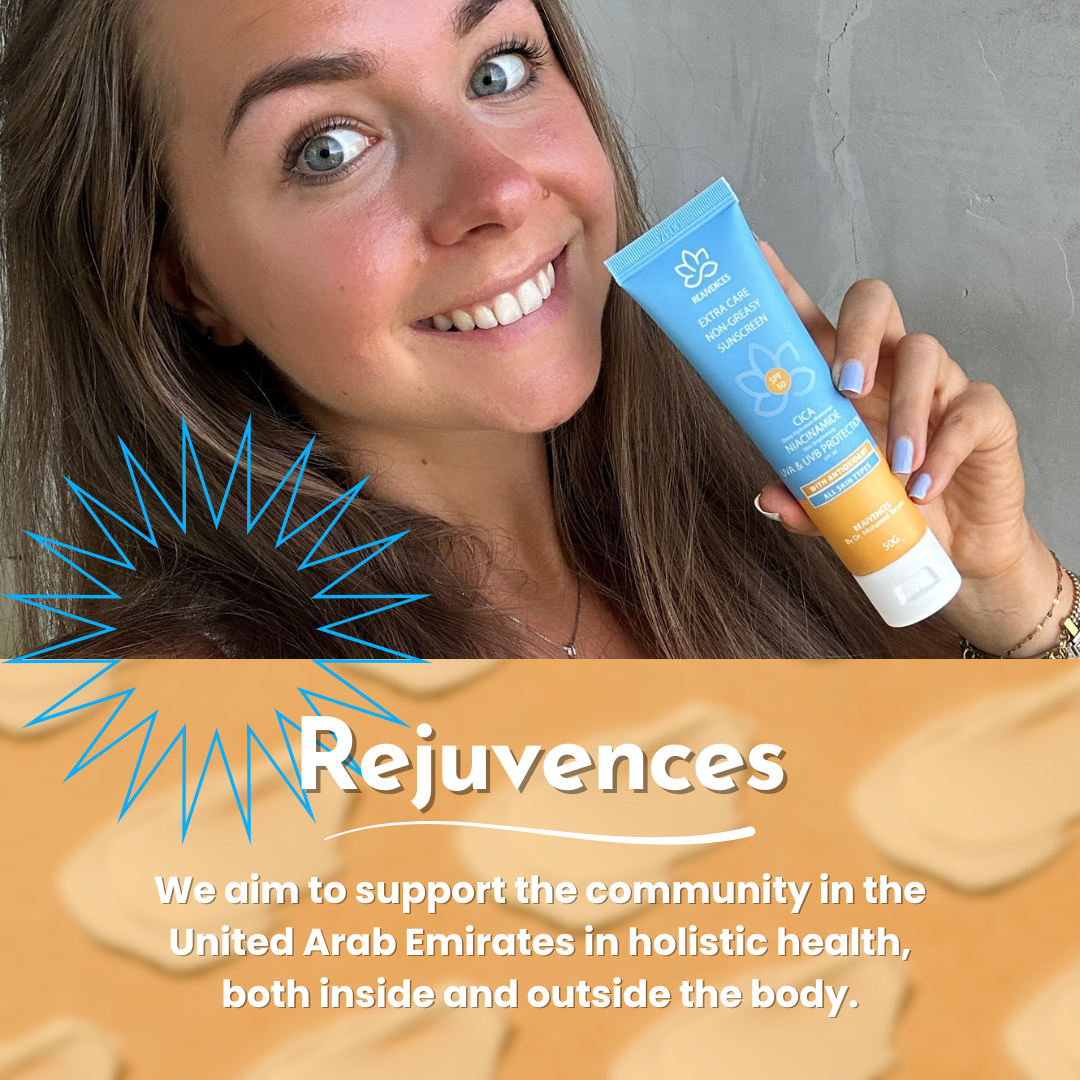 Rejuvences Sunscreen SPF 50 – Non-Greasy, Broad Spectrum UVA/UVB Protection