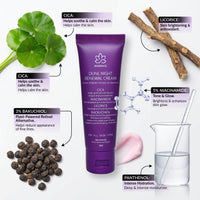Rejuvences Dune Night Renewal Cream – 3% Bakuchiol & 5% Niacinamide for Anti-Aging & Hyperpigmentation – Korean Dermatologist-Tested, Derma-Safe, Non-Irritant Night Cream with Licorice & Panthenol, 30g