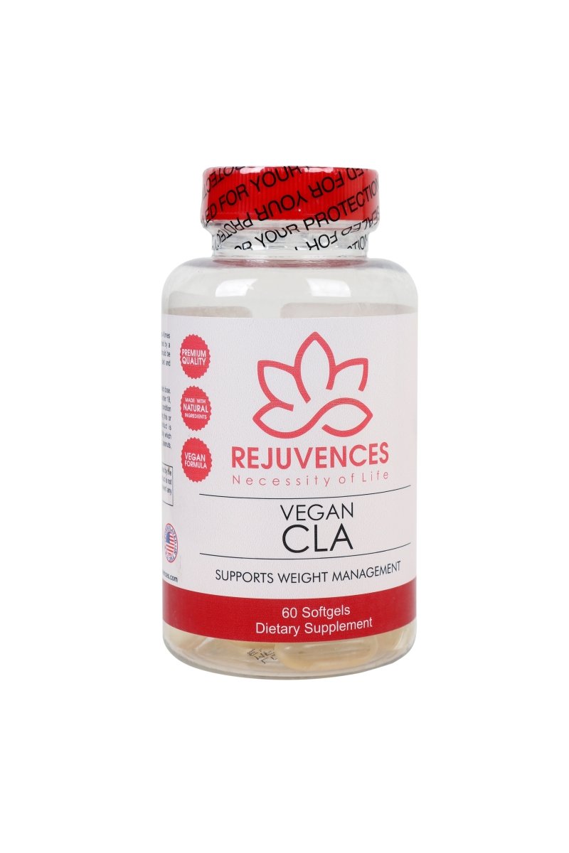 Rejuvences Vegan CLA for Women and Men - 60 Easy to Swallow 1000mg Softgels